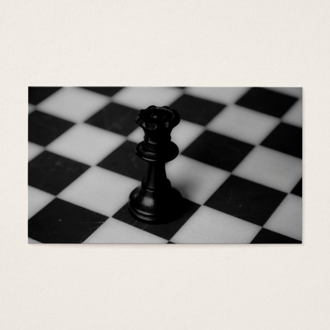 Cartes De Visite Reine des échecs (Devant)