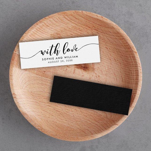 Cartes De Visite Relax Script Mariage Avec Amour (Créateur téléchargé)