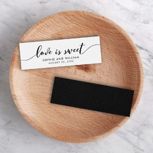 Cartes De Visite Relax Script Mariage L'amour est doux