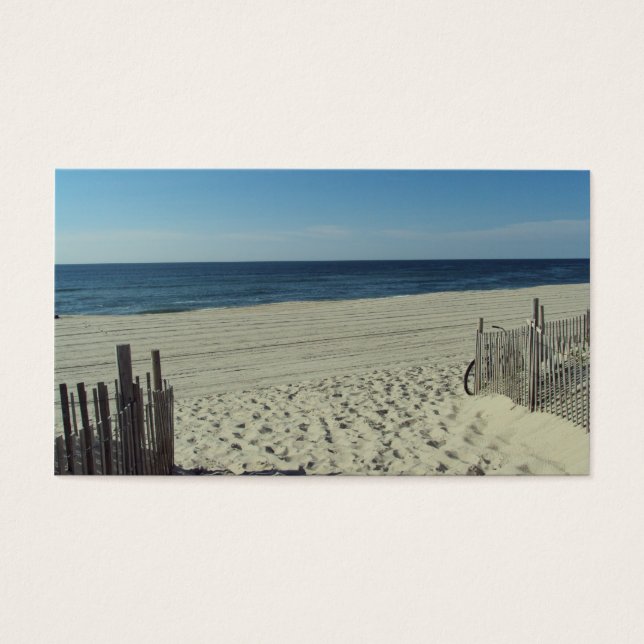 Cartes De Visite Relaxation sur la plage (Devant)