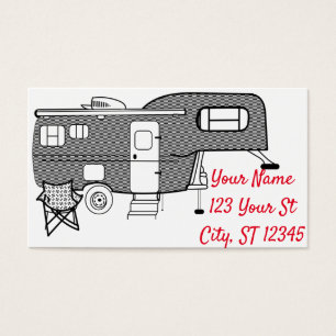 Cartes De Visite Remorque classique Caravan Thunder_Cove