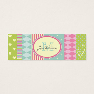 Cartes De Visite Rendez-vous multimotif de style Patchwork clair