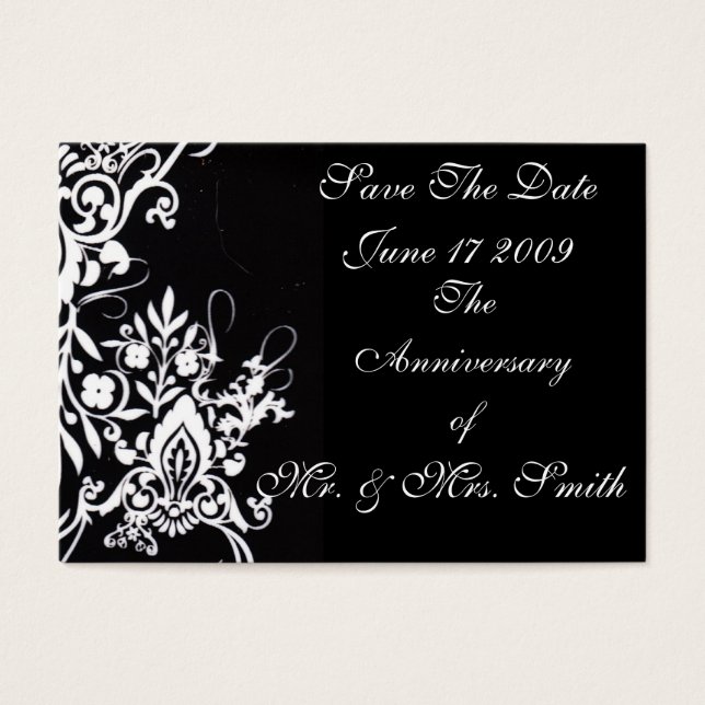 Cartes De Visite Réservez la date (Devant)