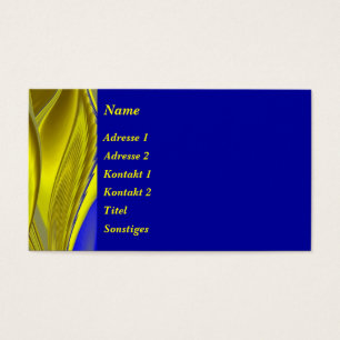 Cartes De Visite Résumé en or blau - gelée
