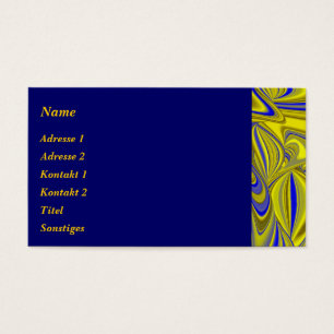 Cartes De Visite Résumé en or blau - gelée