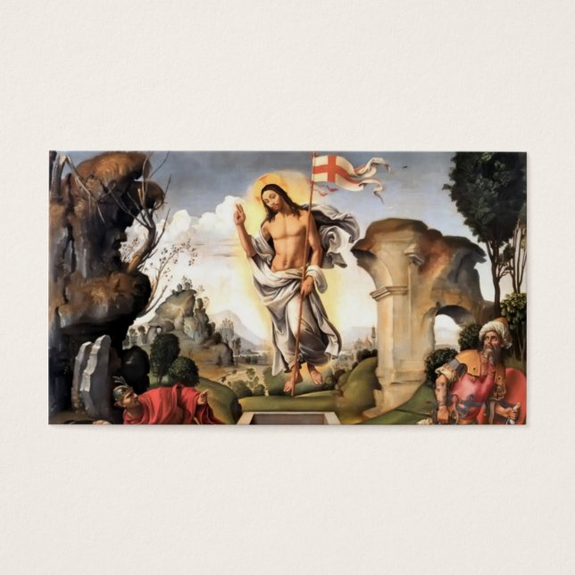 Cartes De Visite Résurrection du Christ (Devant)