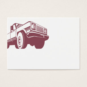 Cartes De Visite Rétro arrière de camion pick-up