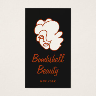 Cartes De Visite Retro Glam Lash Diva Eyelash Extensions