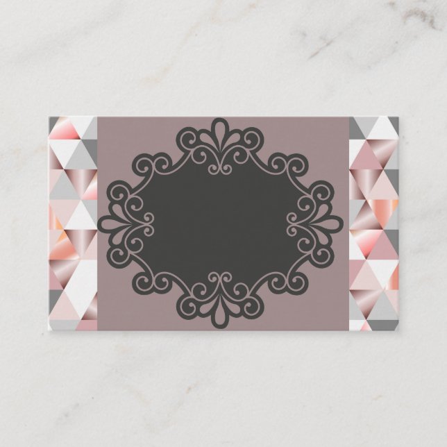 Cartes de visite rétro Peach Diamond (Devant)
