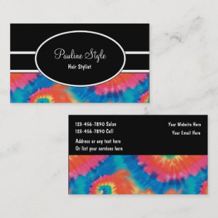 Cartes de visite Retro Tie Dye