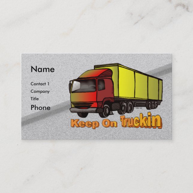 Cartes de visite Retro Trucker 1 (Devant)