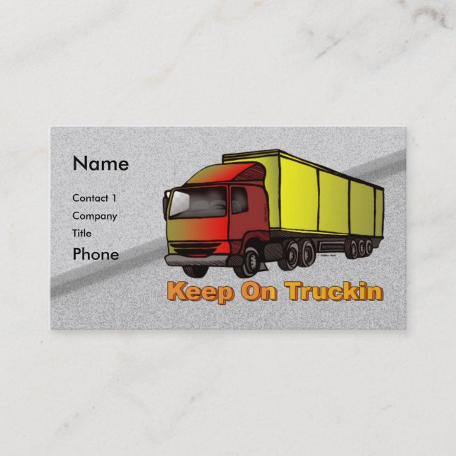 Cartes de visite Retro Trucker 2 (Devant)