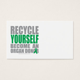 Cartes De Visite Réutilisez-vous donateur d'organe