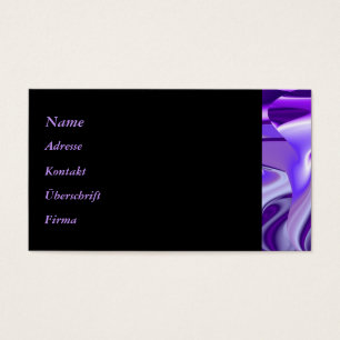 Cartes De Visite Rêves arc-en-ciel à fleurs violettes
