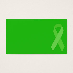 Cartes De Visite RIBBON VERT CAUSES Donateurs d'organes et de tissu