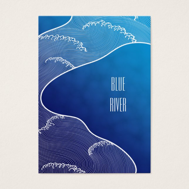 Cartes De Visite rivière bleue (Devant)