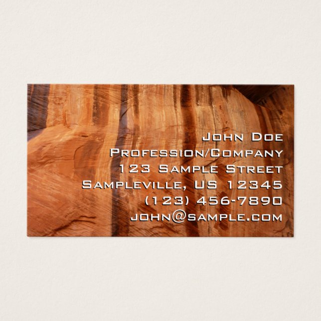 Cartes De Visite Roche striée de double arc Alcove II à Sion (Devant)