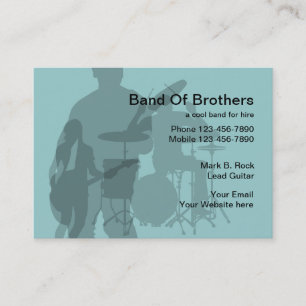 Cartes de visite Rock Band