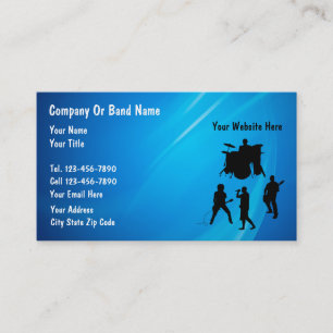 Cartes de visite Rock Band
