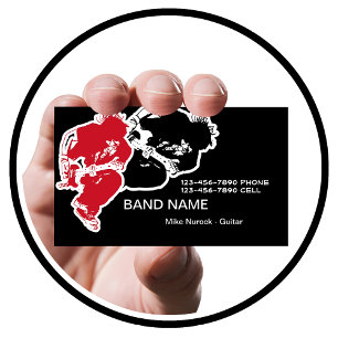 Cartes de visite Rock Band