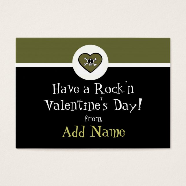 Cartes De Visite Rocker Boy Funky Valentine (Devant)