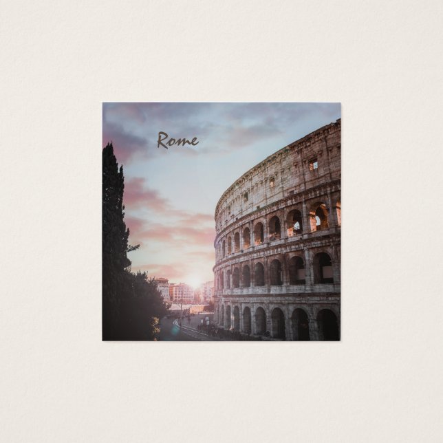 Cartes De Visite Rome Architecture Ancienne paysage urbain au couch (Devant)