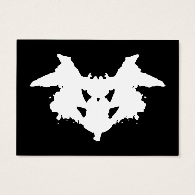 Cartes De Visite Rorschach Inkblot (Dos)