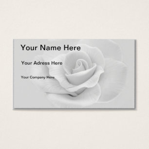 Cartes De Visite Rose blanche