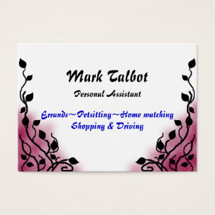 Cartes De Visite rose de fumée