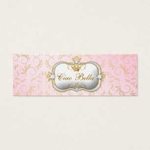 Cartes De Visite rose divin d'or de 311-Ciao Bella