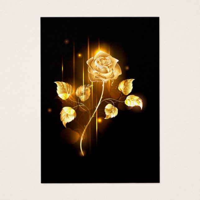 Cartes De Visite Rose d'or ( rose d'or ) (Devant)