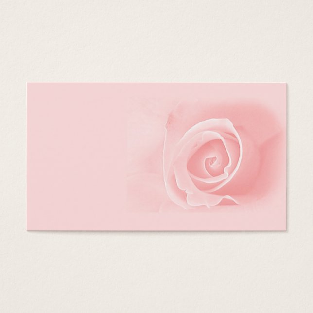 Cartes De Visite Rose douce (Devant)