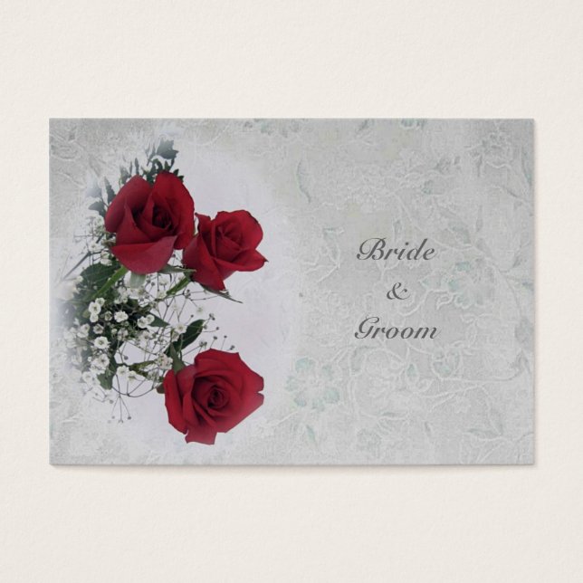 Cartes De Visite Rose Dream Mariage Merci (Devant)