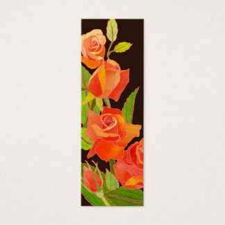 Cartes De Visite Rose : étiquette cadeau Merci/Signet