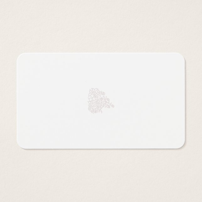 Cartes De Visite Rose foncé, Agany à chasse, Design décoratif (Devant)