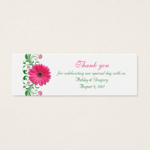 Cartes De Visite Rose Gerbera Daisy Occasion spéciale Favoriser les