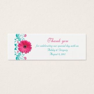 Cartes De Visite Rose Gerbera Daisy Occasion spéciale Favoriser les