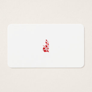 Cartes De Visite Rose Madder, design floral Thunderbird