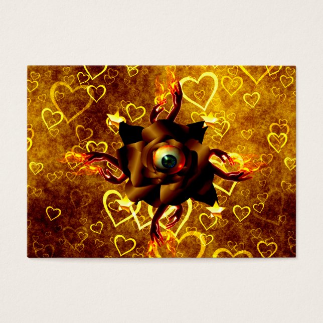 Cartes De Visite Rose oeil (Devant)
