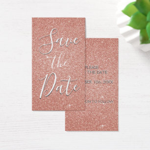 Cartes De Visite Rose Rose Parties scintillant or & étincelle Enreg