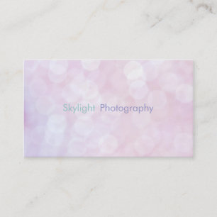 Cartes de visite roses de photographie de Bokeh