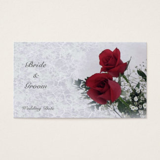 Cartes De Visite Roses Dream Thank You Wedding Favor Tag