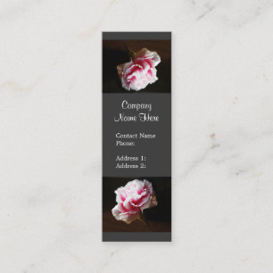 Cartes de visite roses élégants de fleur d'oeill