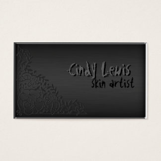 Cartes De Visite Roses en verre foncé