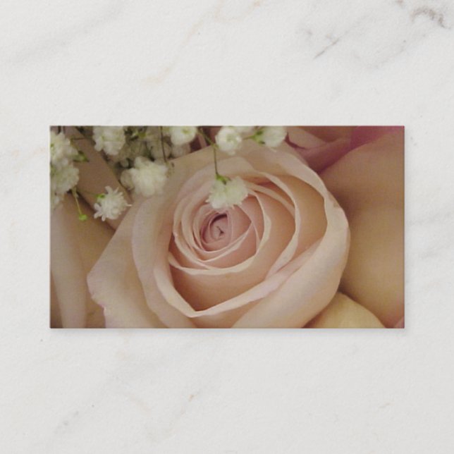 Cartes de visite Roses floues (Devant)