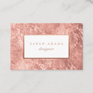 Cartes de visite roses personnalisés de feuille
