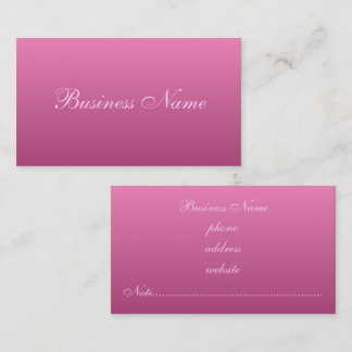 Cartes de visite roses profonds