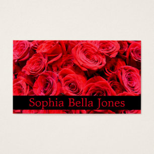 Cartes De Visite Roses rouges