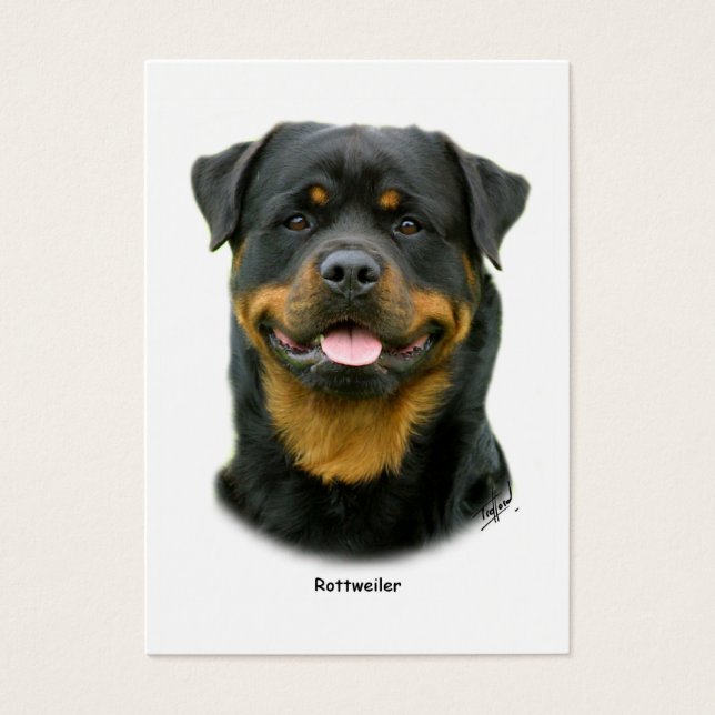 Cartes De Visite Rottweiler (Devant)