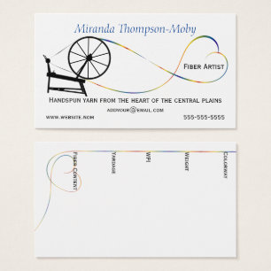 Cartes De Visite Roue tourbée à main